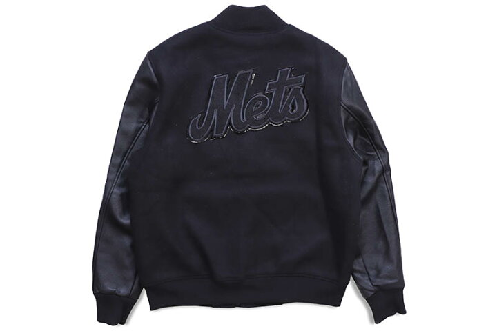 楽天市場】PRO STANDARD NEW YORK METS TRIPLE BLACK WOOL VARSITY  