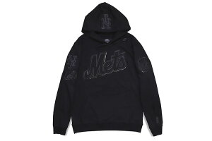 PRO STANDARD NEW YORK METS TRIPLE BLACK LOGO HOODIE (LNY533885:BLACK OUT)�v���X�^���_�[�h/�v���I�[�o�[�t�[�f�B�[