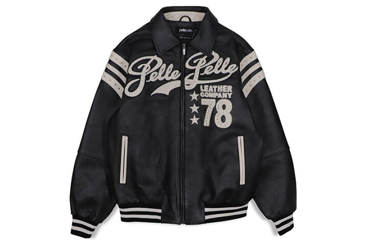 楽天市場】Pelle Pelle ENCRUSTED VARSITY PLUSH (322-37462-BKI:BLACK 