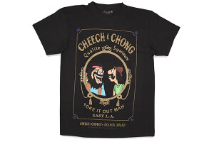 REASON CLOTHING CHEECH & CHONG ROKE TEE (CC1-04:BLACK)���[�Y���N���[�W���O/�`�[�`����/�V���[�g�X���[�uT�V���c/�u���b�N