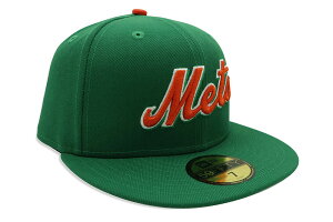 NEW ERA NEW YORK METS 59FIFTY FITTED CAP (GREY UNDER VISOR/KELLY GREEN)�j���[�G��/�t�B�b�e�b�h�L���b�v/MLB/�j���[���[�N���b�c/�P���[�O���[��/�c�o���O���[