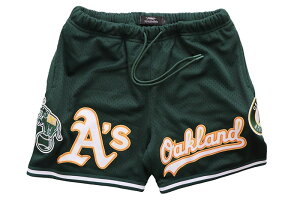 PRO STANDARD OAKLAND ATHLETICS LOGO MESH SHORT (LOA334139-FOR:FOREST GREEN)�v���X�^���_�[�h/�I�[�N�����h�A�X���`�b�N�X/�V���[�c/�t�H���X�g�O���[��