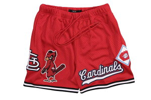PRO STANDARD ST. LOUIS CARDINALS LOGO MESH SHORT (LSC333047-RED:RED)�v���X�^���_�[�h/�Z���g���C�X�J�[�W�i���X/�V���[�c/���b�h