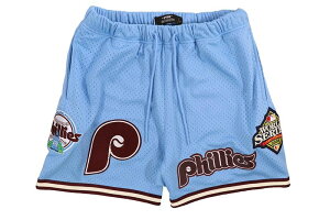 PRO STANDARD PHILADELPHIA PHILLIES RETRO LOGO MESH SHORT (LPH333057-UNW:UNIVERSITY BLUE/WINE)�v���X�^���_�[�h/�t�B���f���t�B�A�t�B���[�Y/�V���[�c/���j�o�[�V�e�B �u���[/���C��
