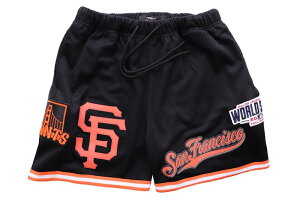 PRO STANDARD SAN FRANCISCO GIANTS LOGO MESH SHORT (LSG333066-BLK:BLACK)�v���X�^���_�[�h/�T���t�����V�X�R�W���C�A���c/�V���[�c/�u���b�N