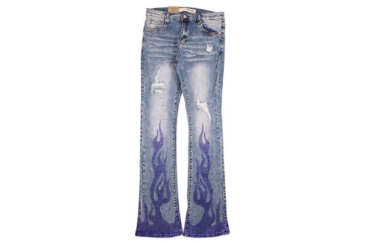 楽天市場】ARMOR JEANS FLAME RHINESTONE STACKED JEANS (AJ23SK-2 