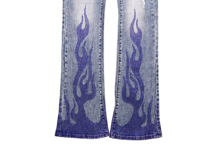 楽天市場】ARMOR JEANS FLAME RHINESTONE STACKED JEANS (AJ23SK-2 