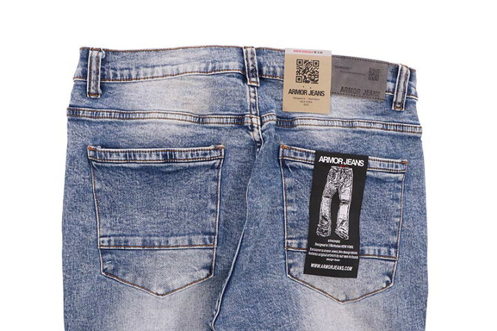 楽天市場】ARMOR JEANS FLAME RHINESTONE STACKED JEANS (AJ23SK-2 