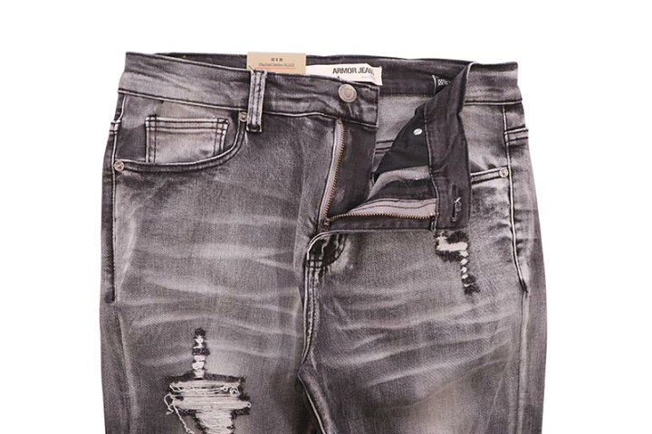楽天市場】ARMOR JEANS FLAME RHINESTONE STACKED JEANS (AJ23SK-1:RED 