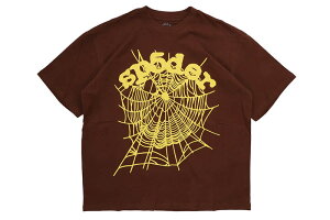 SP5DER OG WEB T-SHIRTS (BROWN)�X�p�C�_�[/�A�g�����^/�j���[���[�N/�h����/�g���b�v/�����O�T�O/�V���[�g�X���[�uT�V���c/�u���E��