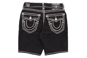 TRUE RELIGION BOBBY ROPE STITCH FLAP SHORT (109242:2SB BODY RINSE BLACK)�g�D���[�����W����/�f�j���V���[�c/�{�f�B�[�����X�u���b�N