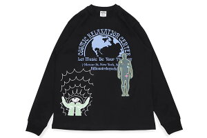 BILLIONAIRE BOYS CLUB COSMIC L/S T-SHIRT (811-8213:BLACK)�r���I�l�A�{�[�C�Y�N���u/�����O�X���[�u�e�B�[�V���c/�u���b�N