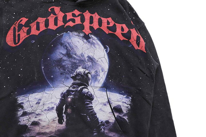 楽天市場】GODSPEED NO LOOKING BACK HOODIE (BLACK/RED)ゴッド 