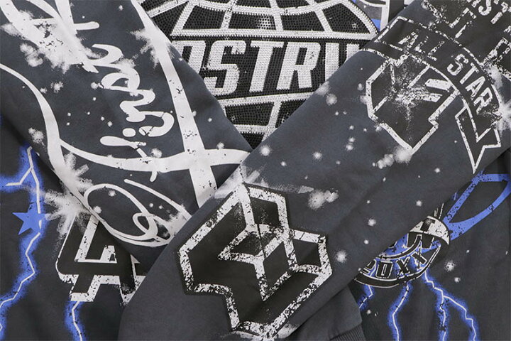楽天市場】FIRST ROW ALL OVER LOGO PULLOVER HOODIE (FRF2477:GREY 