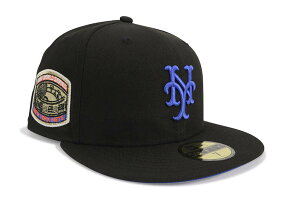 NEW ERA NEW YORK METS 59FIFTY FITTED CAP (1969 WORLD SERIES SIDE PATCH/DARK ROYAL UNDER VISOR/BLACK)�j���[�G��/�t�B�b�e�b�h�L���b�v/MLB/�j���[���[�N���b�c/�u���b�N/�c�o���_�[�N���C�����u���[