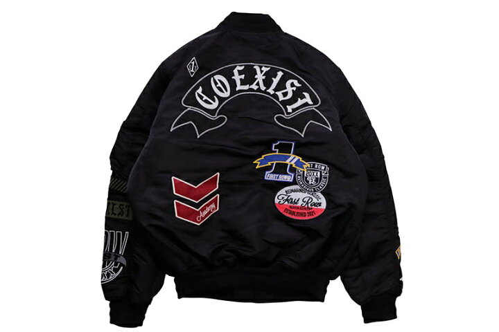 楽天市場】FIRST ROW COEXIST MULTI PATCHES MA-1 JACKET (FRJ4005 