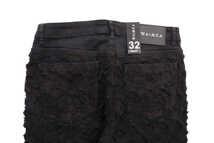 楽天市場】WAIMEA SKINNY FIT JEAN (M5972D:JET BLACK)ワイメア/パンツ 