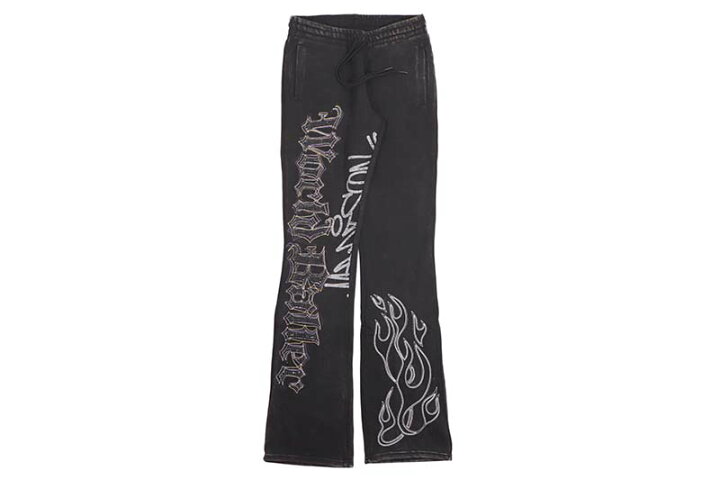 楽天市場】SMOKE RISE STACKED RHINESTONE DYSTOPIA FLEECE PANTS 
