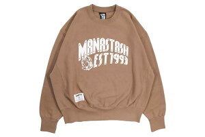 MANASTASH X BBC ARCH LOGO SWEATSHIRT (792-4232007-050:BROWN) BBCJP245K001�}�i�X�^�b�V��/�r���I�l�A�{�[�C�Y�N���u/�N���[�l�b�N�X�E�F�b/�u���E��
