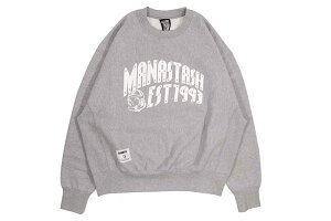MANASTASH X BBC ARCH LOGO SWEATSHIRT (792-4232007-020:GRAY) BBCJP245K001�}�i�X�^�b�V��/�r���I�l�A�{�[�C�Y�N���u/�N���[�l�b�N�X�E�F�b/�O���[