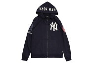 PRO STANDARD NEW YORK YANKEES CLASSIC CHENILLE LOGO ZIP HOODIE (LNY531890:MIDNIGHT NAVY)プロスタン…