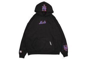 PRO STANDARD NEWYORK METS WINGSPAN DROP SHOULDER HOODIE (LNM5314718-BLK:BLACK)�v���X�^���_�[�h/�j���[���[�N���b�c/�v���I�[�o�[�t�[�f�B�[/�u���b�N