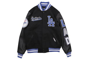 PRO STANDARD LOS ANGELES DODGERS SCRIPT TAIL RIB WOOL VARSITY JACKET (LLD6314467-BDB:BLACK/DODGER BLUE)vX^_[h/T[XhW[X/o[VeB[WPbg/ubN Cu[