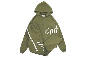 GODSPEED OG LOGO SWEATSUIT V2 (OLIVE)�S�b�h�X�s�[�h�j���[���[�N/�Z�b�g�̔�/�X�E�F�b�g�Z�b�g�A�b�v/�I���[�u