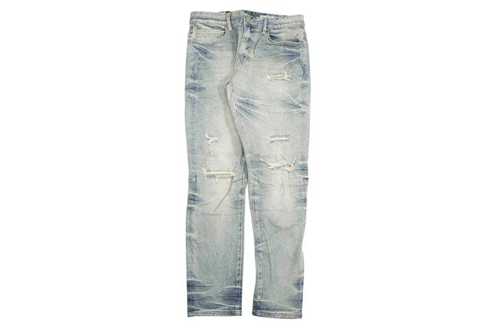 楽天市場】SMOKE RISE SLIM WAVE EFFECT JEANS (JP24108:MAPLE BLUE 