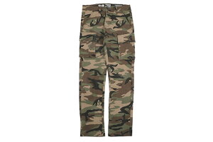 SPARK SLIM STRAIGHT FIT STRETCH CARGO CAMO PANTS (S4413:WOODLAND)Xp[N/J[Spc/EbhhJ