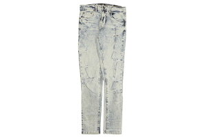 SPARK SLIM STRAIGHT FIT STRETCH JEANS WITH 3D CRINKLE & REPAIR (S4405:BLEACH BLUE)Xp[N/fjpc/u[`u[