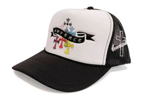 ADVANCE MULTI-COLOR CROSS TRUCKER HAT (BLACK/WHITE) ARS-5053�A�h�o���X/�g���b�J�[�n�b�g/���b�V���L���b�v/�u���b�N�z���C�g