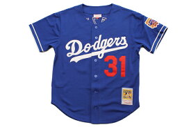 MITCHELL & NESS AUTHENTIC MESH BP BF JERSEY (LOS ANGELES DODGERS/1997:MIKE PIAZZA/BLUE #31) ABBFGS18312 ABBF3103ミッチェル&ネス/ベースボールジャージ/ロサンゼルスドジャース/ブルー