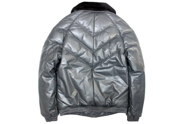 楽天市場】DOUBLE GOOSE V-BOMBER LEATHER JACKET (GREY)ダブルグース  