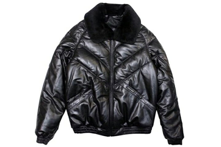 楽天市場】DOUBLE GOOSE V-BOMBER LEATHER JACKET (BLACK)ダブルグース 