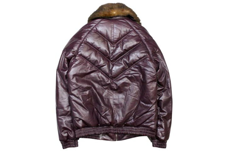 楽天市場】DOUBLE GOOSE V-BOMBER LEATHER JACKET (BURGANDY)ダブル  