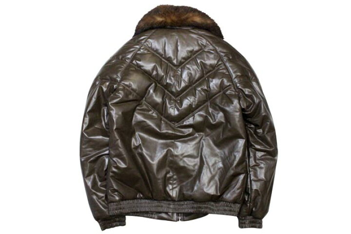 楽天市場】DOUBLE GOOSE V-BOMBER LEATHER JACKET (KHAKI)ダブルグース 