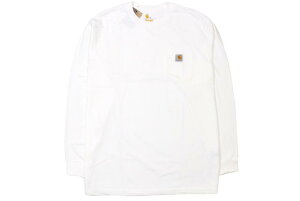 Carhartt L/S WORKWEAR POCKET T-SHIRT (K126/WHT:WHITE)�J�[�n�[�g/�����O�X���[�uT�V���c/�|�P�b�gT�V���c/�����Y/���f�B�[�X/�r�b�O�V���G�b�g/�V���v��/�z���C�g