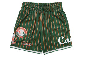 MITCHELL & NESS CITY COLLECTION MESH SHORTS (UNIVERSITY OF MIAMI:GREEN) PSHR5013-MIAYYPPPミッチェル&ネス/バスケットボールショーツ/マイアミ/グリーンオレンジ