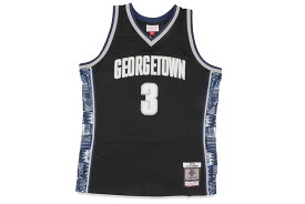 MITCHELL & NESS SWINGMAN JERSEY (GEORGETOWN UNIVERSITY/ALTERNATE/ALLEN IVERSON/#3/1995-96:BLACK) SMJY4212ミッチェル&ネス/バスケットボールジャージ/ジョージタウン/ブラック