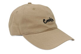 COOKIES ORIGINAL LOGO DAD CAP (KHAKI/BLACK) 1564X6666 CM232XDH08クッキーズ/ストラップバックキャップ/ツイルキャップ/カーキ ブラック