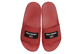 POLO SPORT LOGO SLIDE (809841217006:RED)ポロスポーツ/ポロラルフローレン/スライドサンダル/シティーサンダル/レッド
