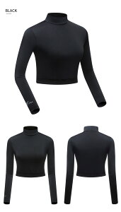 接触冷感 ゴルフウェア レディース 日焼け防止 インナーシャツ UVカット UPF50+ -3℃ひんやり体感 COOL アンダーウェア uvカット ストレッチ 紫外線カット スポーツ ゴルフウエア 長袖 ハイネッ