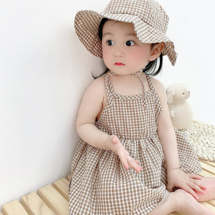 楽天市場】ベビー ワンピース風ロンパース ベビー服 ギンガムチェック 