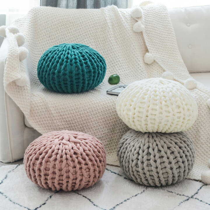 楽天市場】クッション 40×40 ニットクッション フロアクッション 