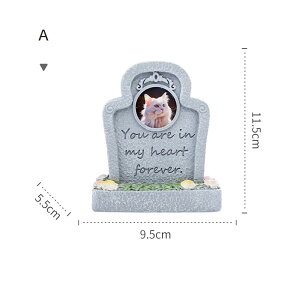 【ペット墓石】ペット メモリアル グッズ ペットのお墓 墓石 ペット 墓 飾り 屋外 庭 ペット墓標 ペット 仏壇写真入れ 樹脂製 ペット墓標 仏壇 記念石犬 猫インコ小動物 写真入れ