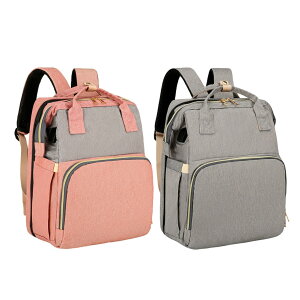 Diaper Bag, Travel Backpack, Baby Supplies Organizer, Waterproof Large Capacity Design, Portable for Clothes Bottles Toys, Outdoor Parenting Trips, 12.2x7.48x15.35
