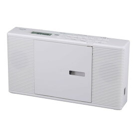 TOSHIBA(東芝) CDラジオ TY-C260 (W) スリム & コンパクト ワイドFM対応 アルカリ乾電池対応 奥行6.2cm 語学学習機能充実モデル