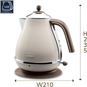 De'Longhi (�f�����M) �d�C�P�g�� �A�C�R�i�E���B���e�[�W KBOV1200J-BG �X�e�����X 1.0L ���₷�����ʌv �ٕ������h�~�t�B���^ �󂾂��h�~�@�\ �ȒP������� [�h���`�F�x�[�W��] �f�����M�t�@�~��