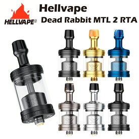 Hellvape Dead Rabbit MTL 2 RTA 2/4ml リビルダブル アトマイザー ヘルベイプ デッドラビット エムティエル タンク 超爆煙 電子たばこ 電子タバコ ベイプ シングル コイル ビルド Vape tank atomizer